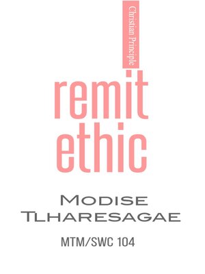 cover image of Remit Ethic
